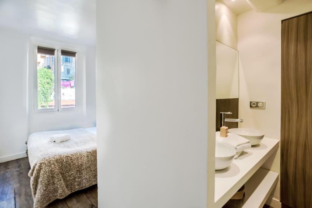 #40 Bright Sea View Suite For 6 2Mins Walk Port & Sea Villefranche-sur-Mer Bagian luar foto